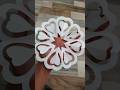 Christmas Snowflake Paper Craft ❤❄ | Heart Shape Paper Craft #diycrafts