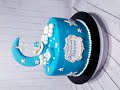 Мастичное оформление торта для мальчика на крещение