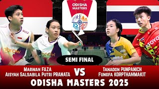 Download Lagu Marwan Faza/Aisyah Salsabila Putri Pranata vs Punpanich/Korpthammakit - Odisha Masters 2025 {SF-XD} MP3