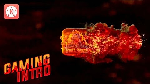 How To Make Gaming Intro In Kinemaster | Fire Reveal Intro | Gaming Intro Kinemaster