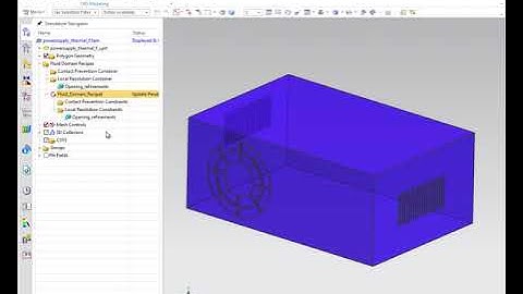 NX Advanced Fluid Modeling with surface wrapping