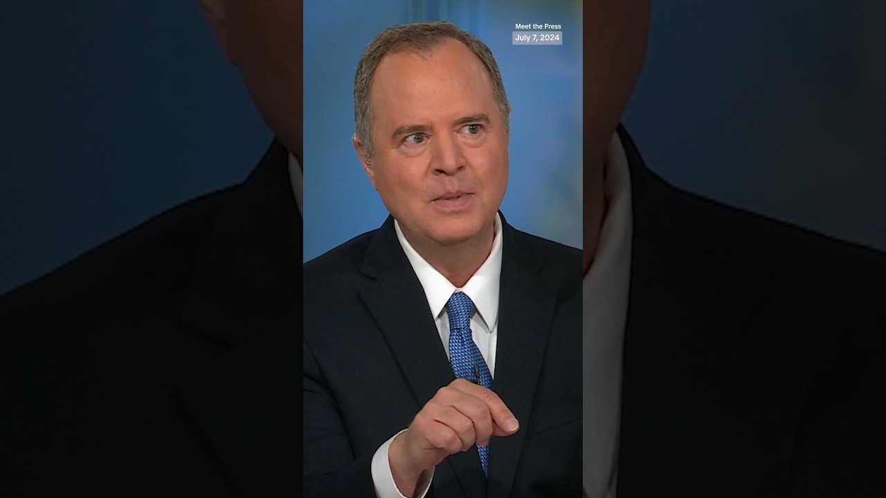 Rep. Adam Schiff says VP Kamala Harris could ‘overwhelmingly’ win against Donald Trump. Rep. Adam Schiff says VP Kamala Harris could ‘overwhelmingly’ win against Donald Trump.