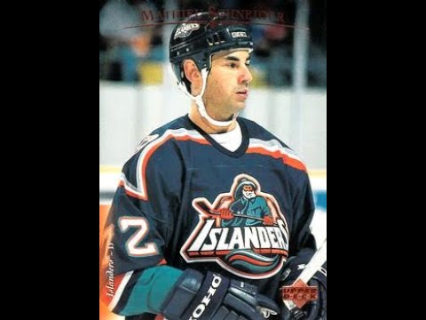 A fisherman wearing the 1995 New York Islanders jersey.