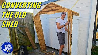 TIME LAPSE SHED REMODELLING - Start to finish by Justin Bailly JBTV 516 views 8 months ago 13 minutes, 50 seconds