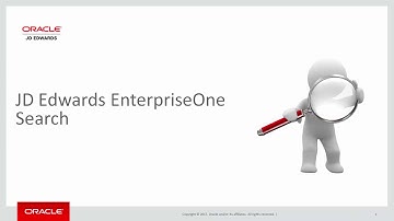 Introducing the JD Edwards EnterpriseOne Search