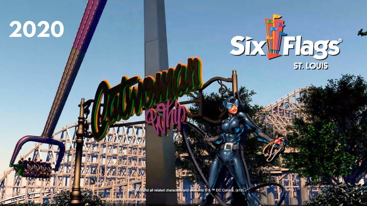 Catwoman Whip POV - New at Six Flags St Louis in 2020 - YouTube
