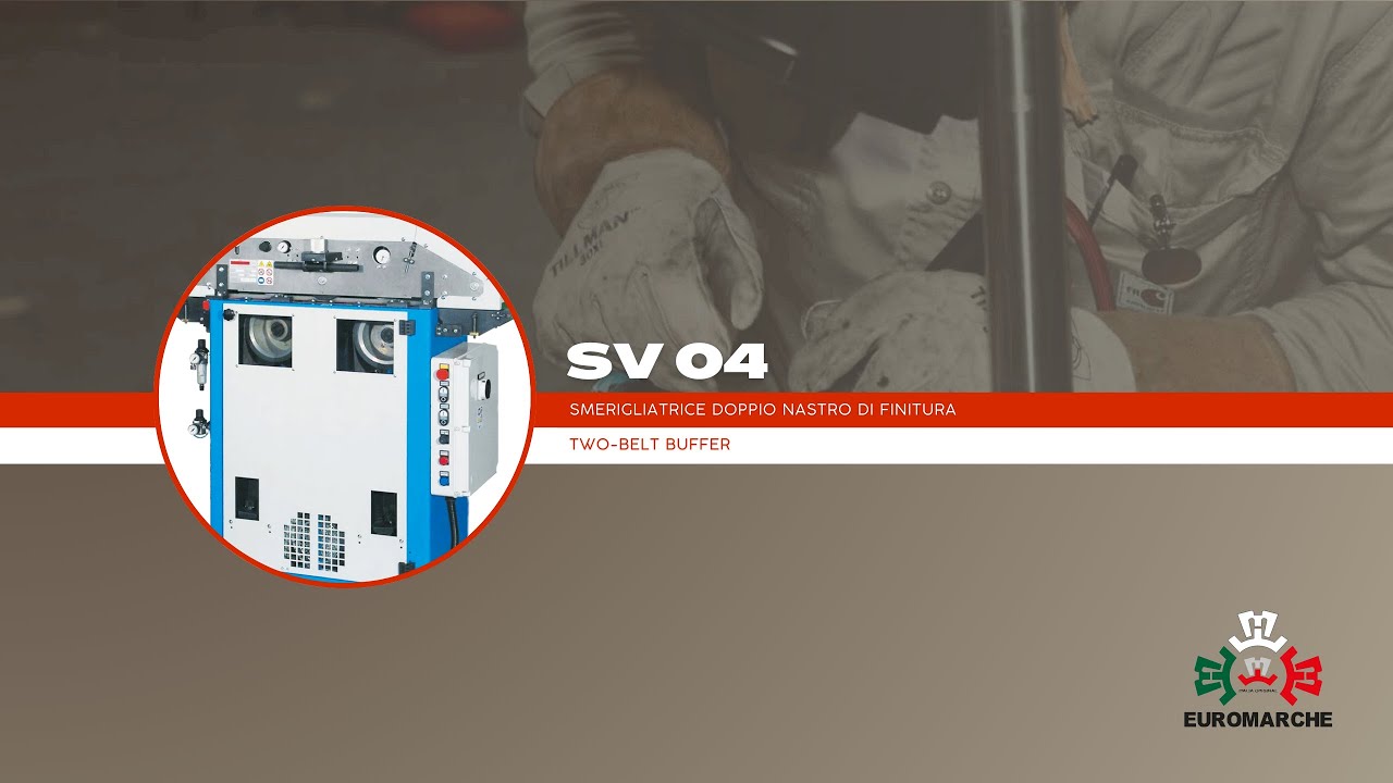 SV04 smerigliatrice a due nastri - two-belt buffer