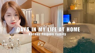 DAYS IN MY LIFE AT HOME | KOREAN FILIPINO FAMILY