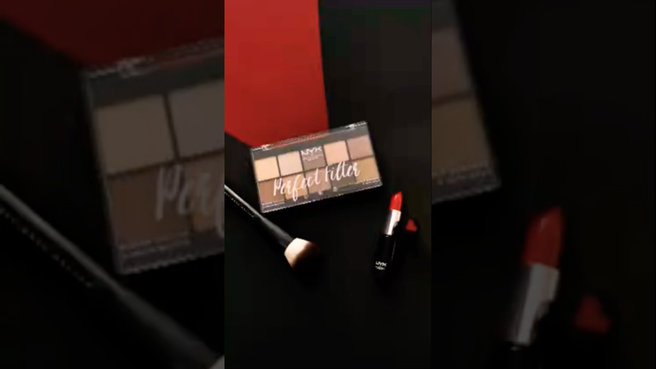 NYX Perfect Filter Palette Review + Red Lipstick Swatch