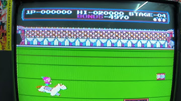 Exploring Bizarre 8 bit (NES)/Famicom video game cart (18 in 1)- Circus Charlie Theme Menu