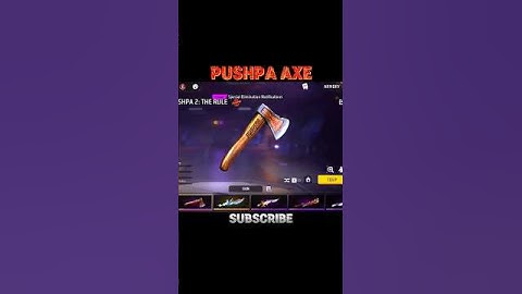 Pushpa 2 movie| pushpa 2 free fire | pushpa axe|pushpa bundle|#puspa2therule #pushpa2 #pushpasong|