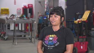 Latinas Welding Guild building 50-foot landmark monument in Indy