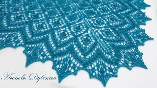 картинка: НЕВЕРОЯТНО КРАСИВАЯ ШАЛЬ | МАСТЕР КЛАСС ЧАСТЬ 3 | ТАЙМИНГ РЯДОВ | KNITTING SHAWL