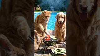 #dance #summer #swimming #swimmingpool #swim #pool #poolparty #barbecue #cat #orangecat
