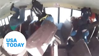 School Bus Flipped By Street Racing Car In Albuquerque Usa Today