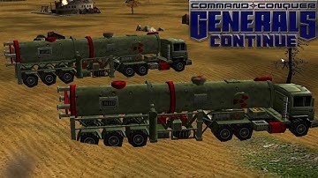 Nuke vs USA Super Weapon | GENERALS CONTINUE Mod | Command and Conquer Generals Zero Hour