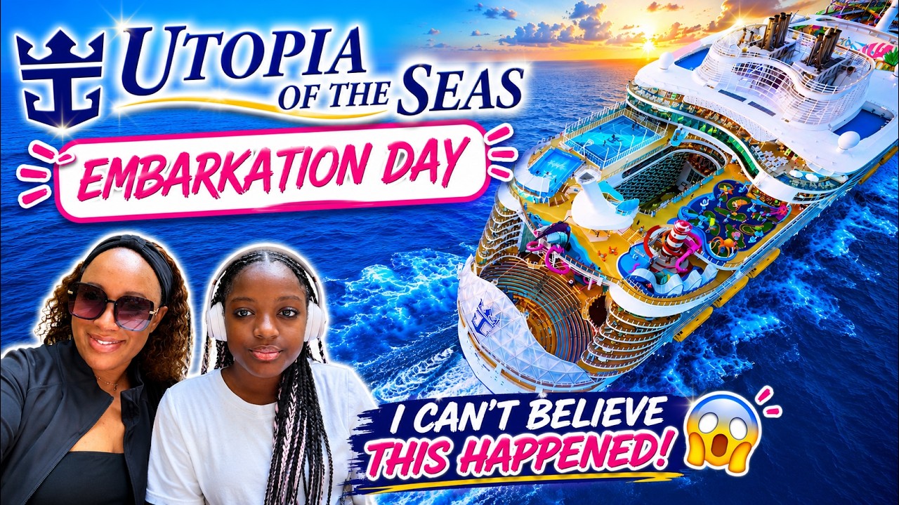 We drove 10 HOURS to get on the Worlds THIRD Largest Cruise ship! | Utopia of The Seas