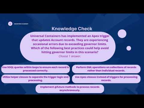Process Automation and Logic Part 6 - Salesforce Platform Developer I Certification