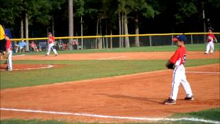 Nathan Scoops up the Ball at First Base [All Stars] 7-15-12