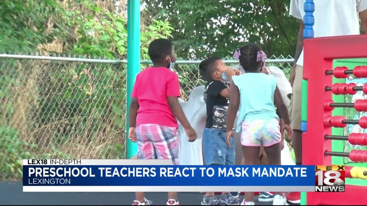 Preschool teachers react to mask mandate - YouTube