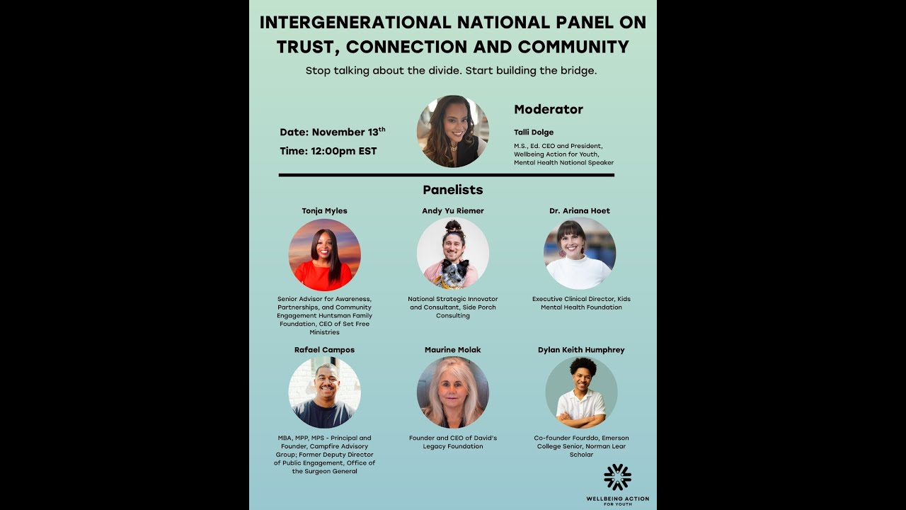 National Panel Intergenerational National Panel on Trust, Connection, and Community ...