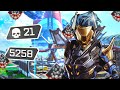 SOLO WRAITH 21 KILLS 5258 DAMAGE GAME! Prestige Skin - Apex Legends Season 15 Gameplay