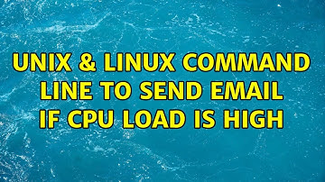 Unix & Linux: Command line to send email if CPU load is high
