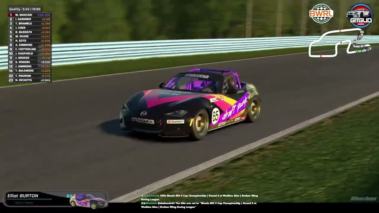 Classic Boot Watkins Glen MX-5s Broken Wing Racing League MX5 Championship - Season 1 Round 6