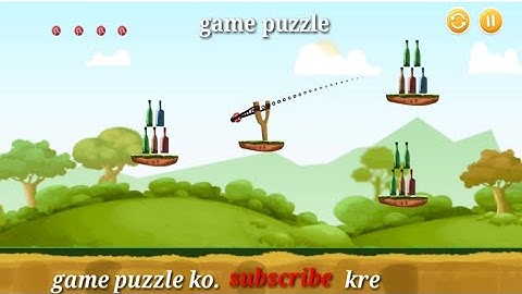 Knock down bottles level 20