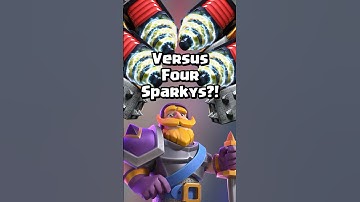 4 Sparkys Vs Knight Evolution? #clashroyale #shorts