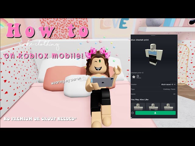 How to make SHIRTS & PANTS in Roblox (without premium)‧₊˚✩ 