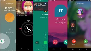 Incoming Calls Screen Video WhatsApp Telegram Viber TeleGuard Signal SAMSUNG GALAXY CALL