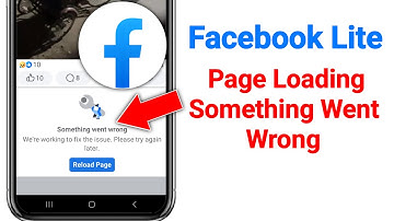 Facebook Lite Page Loading Something Went Wrong Problem 2025 || Reload Problem on Facebook Lite