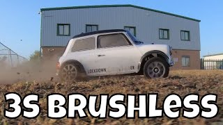 3s Brushless Tamiya Mini M03 Speed Runs end with a bang!