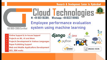 Employee performance evaluation system using machine learning | Python IEEE Projects Hyderabad |