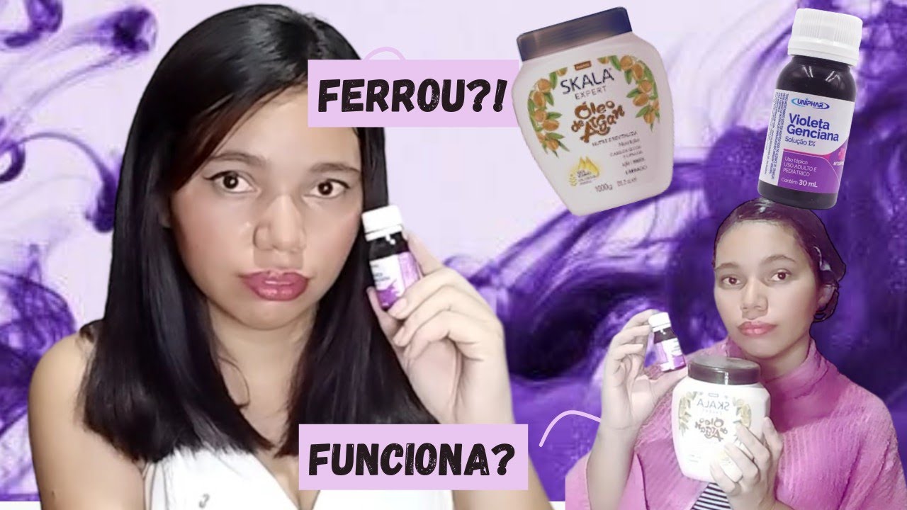 Como Fazer Matizador Marsala Caseiro com Violeta Genciana - YouTube