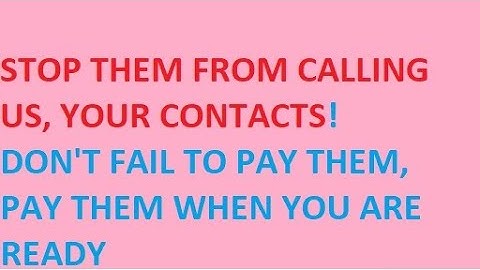 How to stop Loan Apps from calling your Contacts