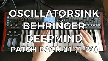 Behringer DeepMind - Free Patch Pack 1 (Patches 1-20)