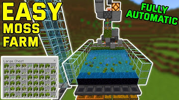 EASY & BEST MOSS Farm Minecraft 1.20+ (Bedrock/mcpe/ps4/xbox)
