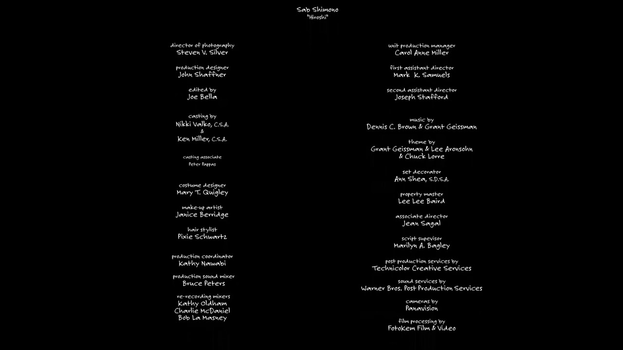 Two And A Half Men credits but they're scrolling YouTube