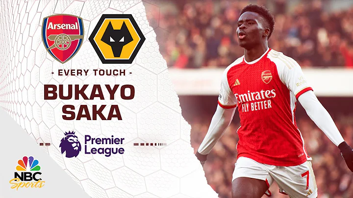 Every touch by Bukayo Saka in Arsenal's 2-1 win v. Wolves | Premier League | NBC Sports