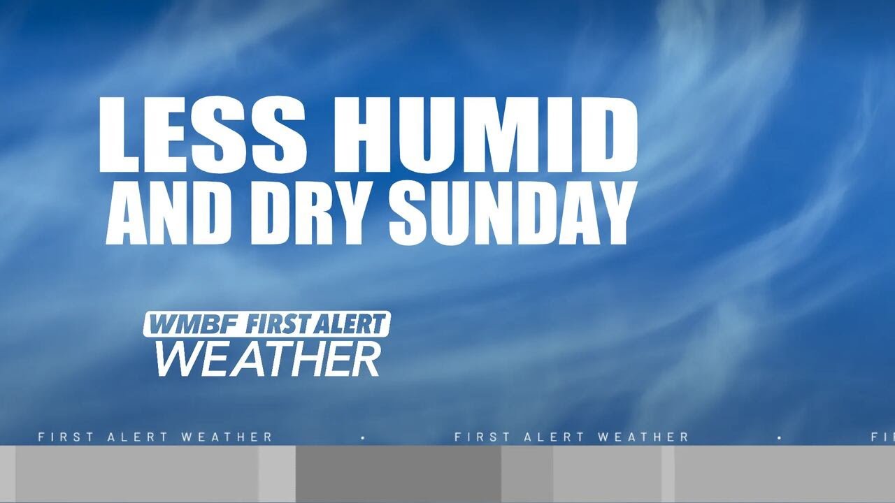 FIRST ALERT: Dry, less humid to finish the weekend and start the week ...