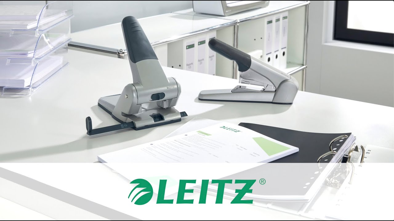 Leitz Adjustable 4-Hole Punch - 30 Sheet Capacity