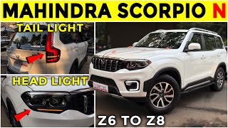 TOP MODEL HEADLIGHT✅ MAHINDRA SCORPIO N Z6 MODIFICATION✅ SCORPIO N Z2 MODIFIED✅