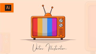 How to Draw Flat Vector Illustration I Adobe Illustrator Tutorial I Beginner Illustration