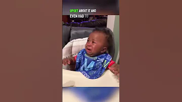 This baby started crying after his dad got a haircut 😂
