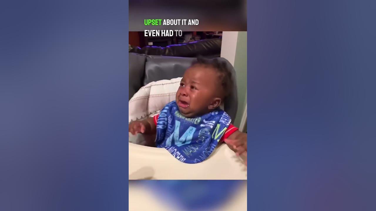 This baby started crying after his dad got a haircut 😂