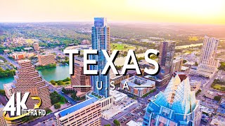 FLYING OVER TEXAS (4K UHD) - Relaxing Music Along With Beautiful Nature Videos - 4K Video Ultra HD