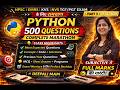 3. KVS/NVS/EMRS TGT/PGT CS PYTHON MARATHON 🚀 150 Most Expected MCQs |Objective + Subjective Boost