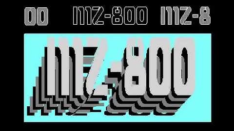 SHARP MZ 800 Opening